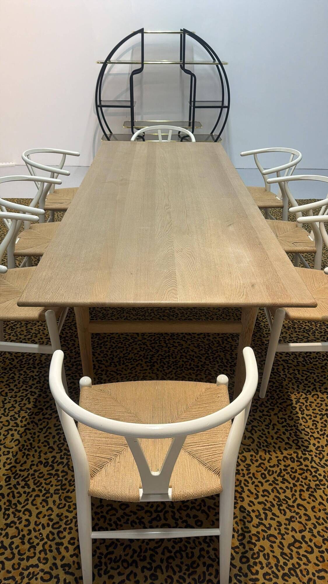 Large Hans J Wegner ‘CH327’ dining table in oak and soap for Carl Hansen & Son Denmark 1960’s