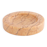 Assiette à bijoux en marbre rose dans le style de Sergio Asti.