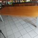 Solid walnut table circa 1980 with double patina