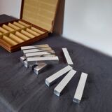 12 porte couteaux chromés