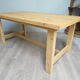 Farmhouse table made of "recycled" wood