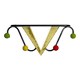 Wall-mounted coat rack by Mathieu Matégot, France, 1950