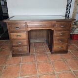 Solid oak minister's desk
