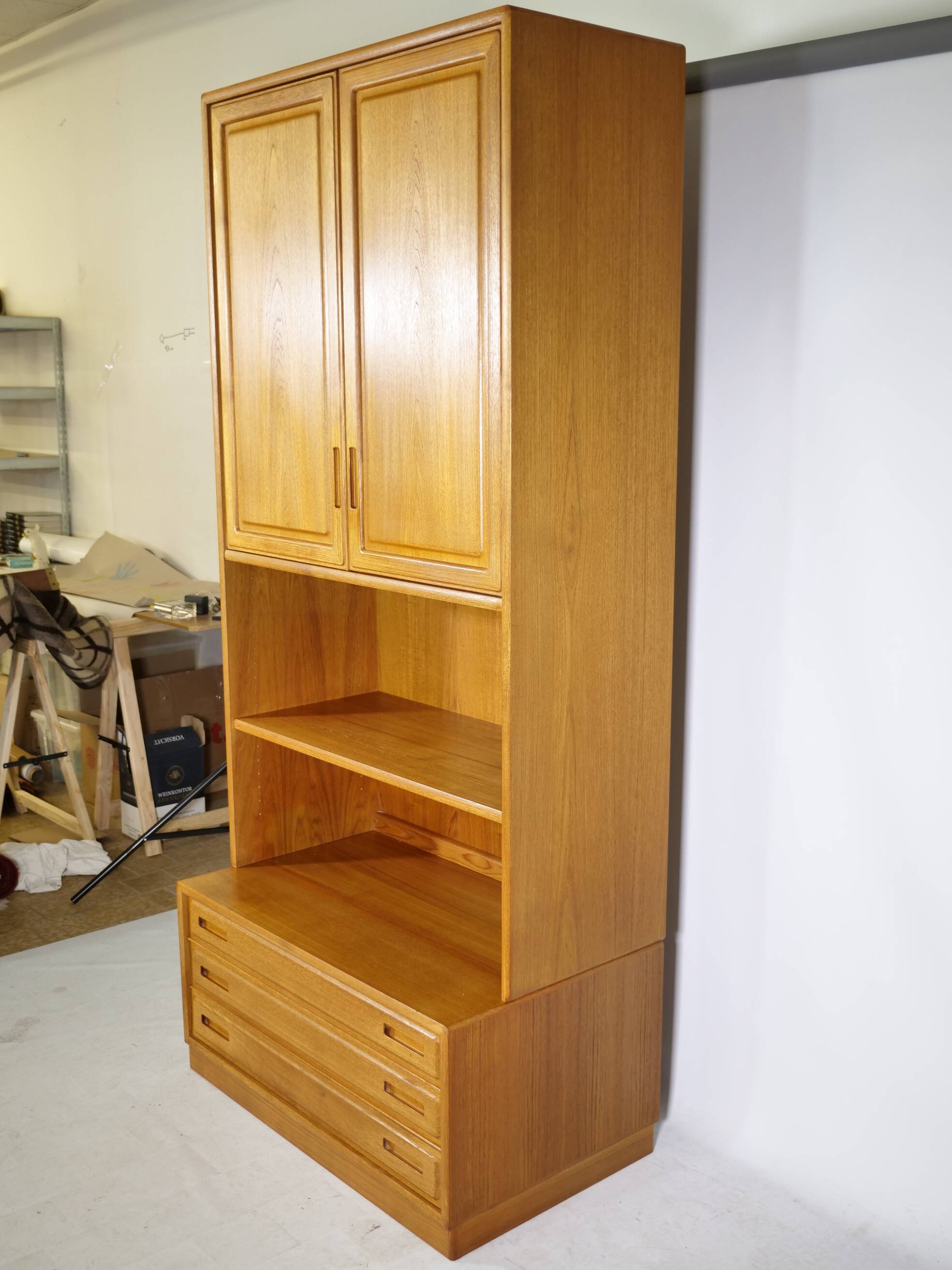 Meuble à tiroirs en teck Skandi Design Shelf 2, années 1970