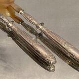 Louis XVI style silver handled salad service