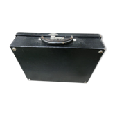 Leather suitcase with baron's crown and mw monogram