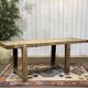 Console - raw oak carpenter's table from the 1930s