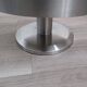 Large brushed metal plant pot holder 1970