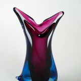 Vase, Murano glass, Italian design, 1960s, made in Italy