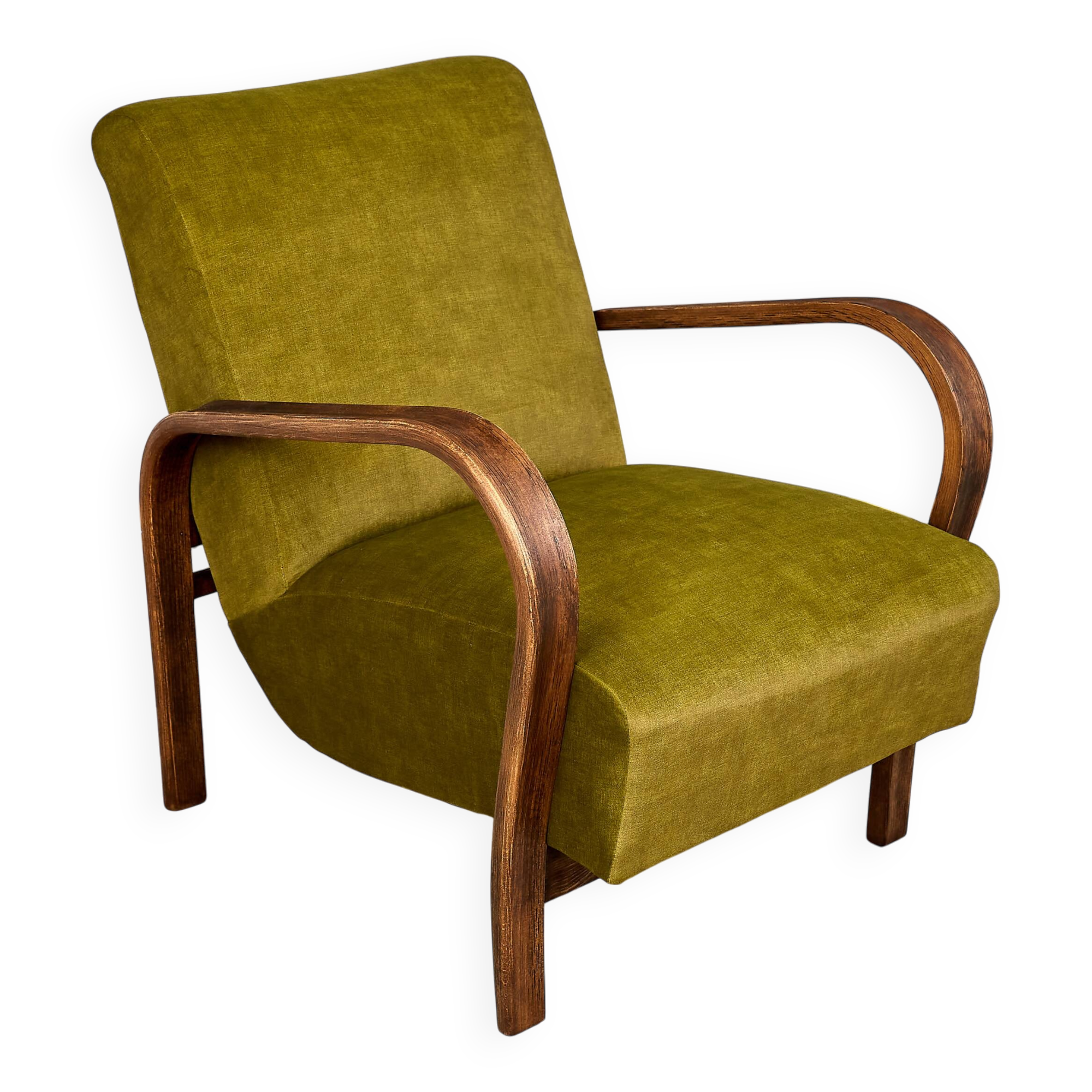 Armchair designed by K. Kozelka and A. Kropacek, Interier Praha, Czechoslov