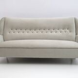 Canapé en velours moderne du milieu du siècle attribué à Gio Ponti pour ISA, années 1950