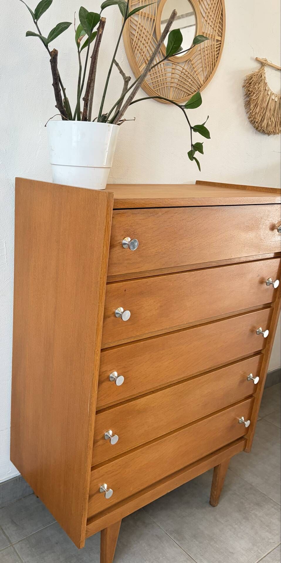 Scandinavian vintage chest of drawers / dresser
