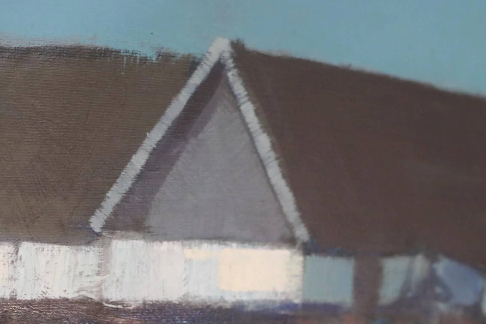 Farm house against a blue sky by Bengt Hillgrund