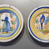 Set of 2 Quimper plates