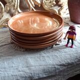 Set of five plates in sandstone