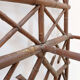 Coat rack or hall tree, 19th century - patinated cast iron imitating bamboo