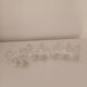 Set of 10 glass knife rests