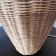 Vintage woven wicker lamp
