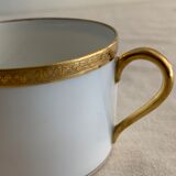 12 coffee cups and 12 white porcelain cups of Gold Gold Limoges