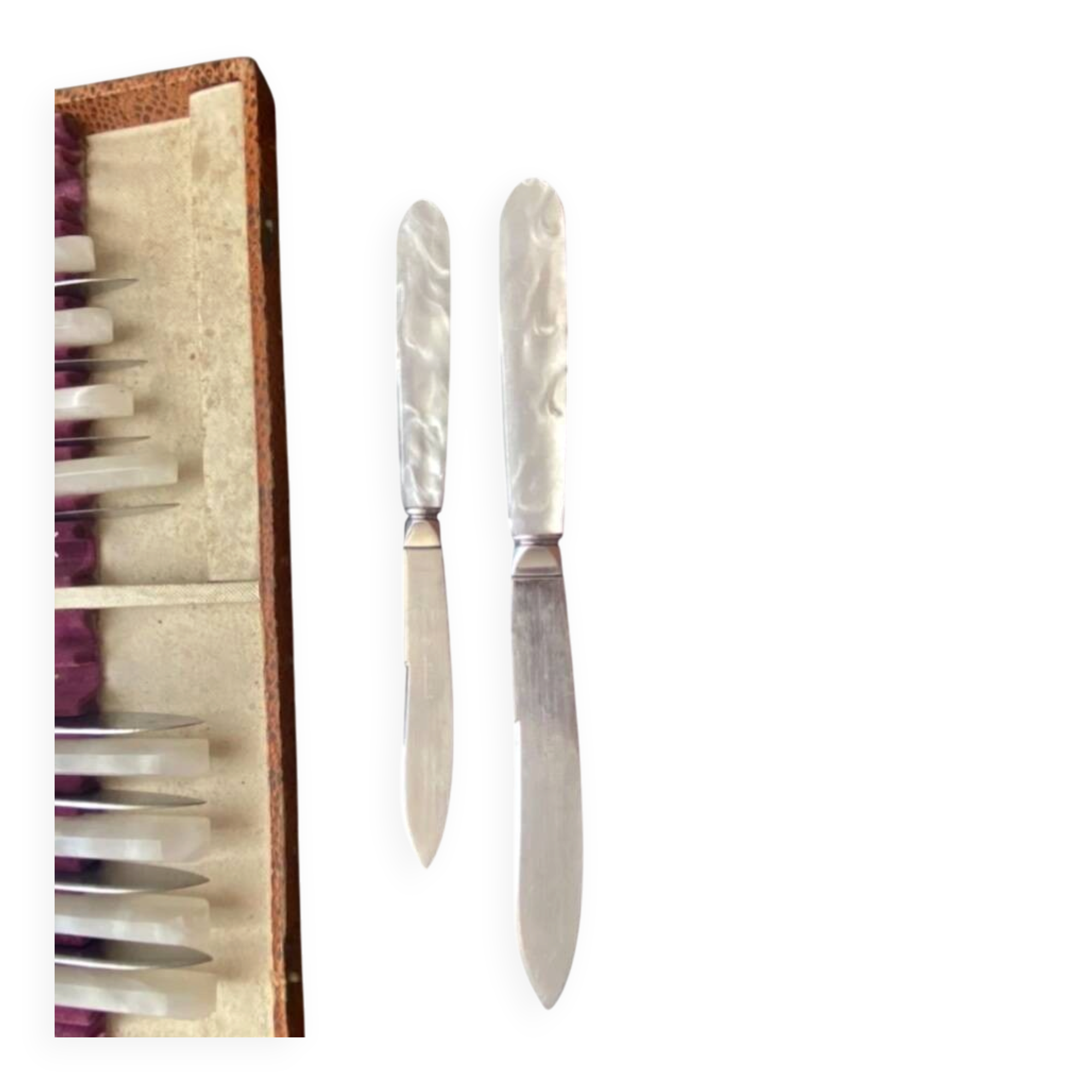 Cutlery sets, knives. Cutler Claude Sauzedde.