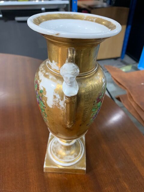Empire period porcelain vase