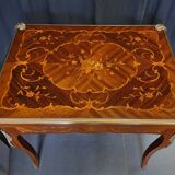 Louis XV style marquetry game table