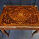 Table à jeu style Louis XV en marqueterie