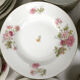 Limoges porcelain service decorated with flowers, mid XXth 57 pieces
