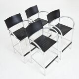 Carlo Bartoli — “Breeze” Bar Stools (Set of 4) for Segis, Italy — Acrylic &