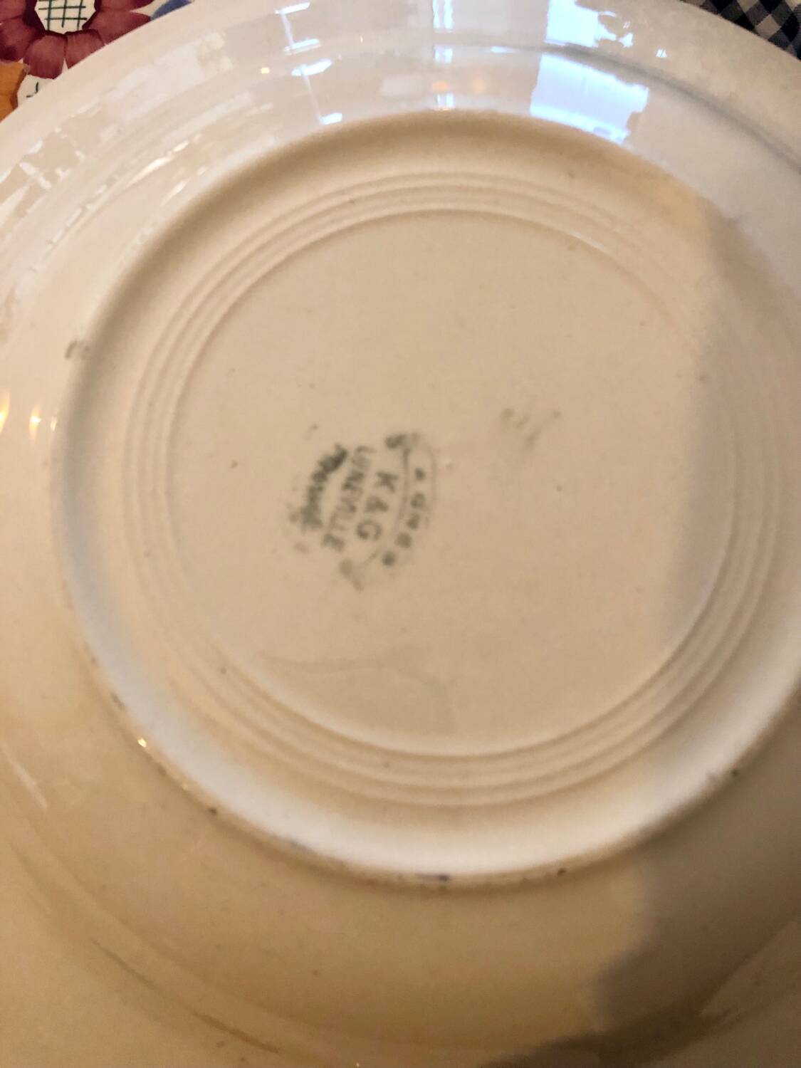 Luneville soup plates