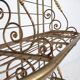French bakery shelf in wrought iron and brass, 1900