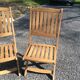 Set de 4 fauteuils en teck de Birmanie