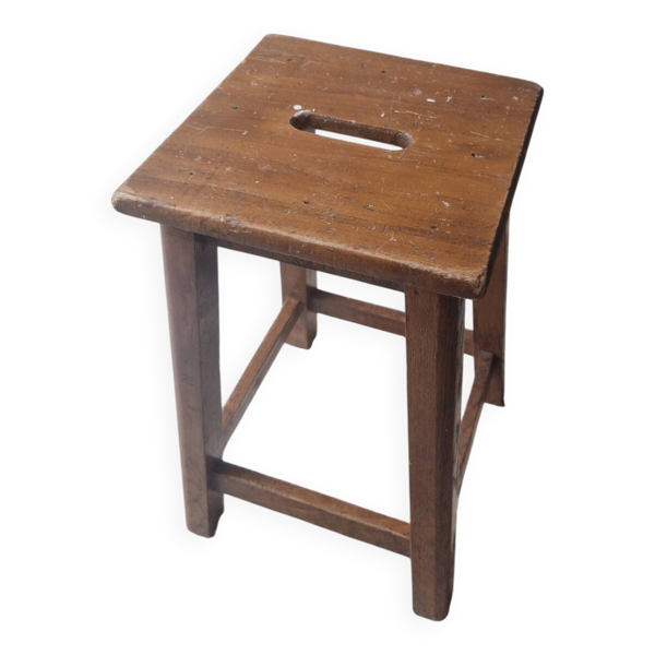 Ancien Tabouret d'atelier
