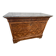 Commode Louis-Philippe en ronce de noyer, marbre Saint-Anne, milieu 19ème