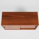 Midcentury Danish lowboard in teak with 2 sliding doors by Hundevad 1960s - 108cm