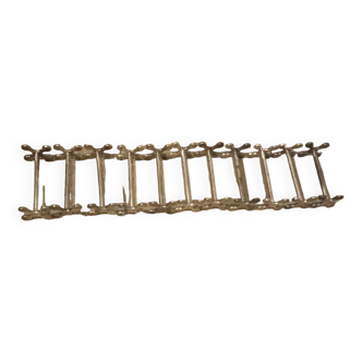 12 silver metal knife holders