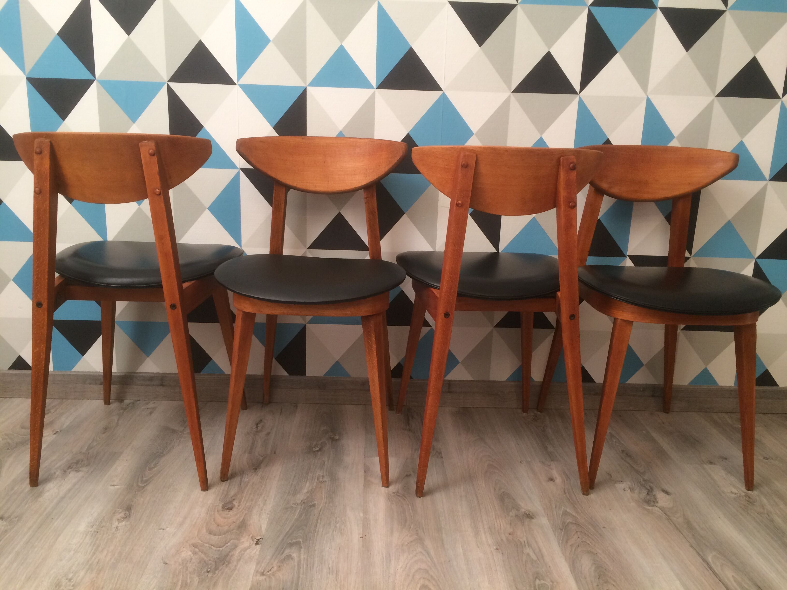 Chaises modèle "fontaria" de chez baumann vers 1970