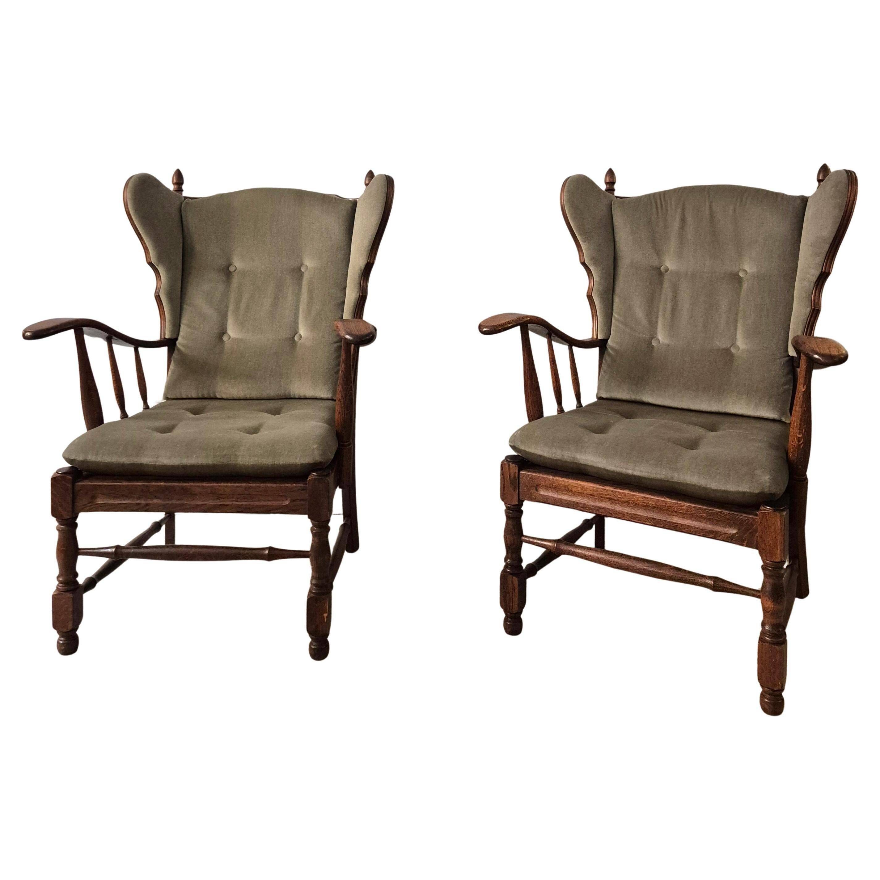 Paire de fauteuils scandinaves, années 1960/70.