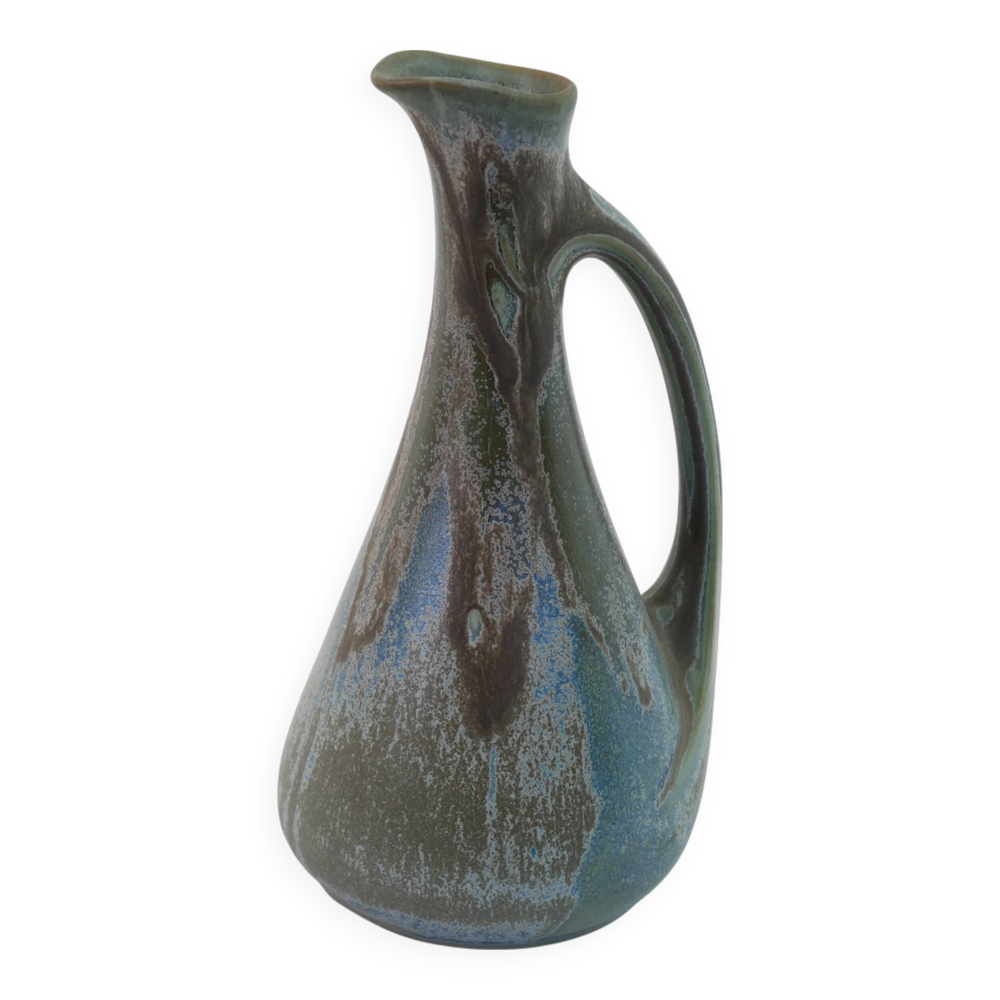 Petit pichet verseuse art déco en céramique des manufactures Denbac