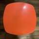 2 vintage orange Pola stools