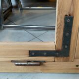 Old wooden workshop window