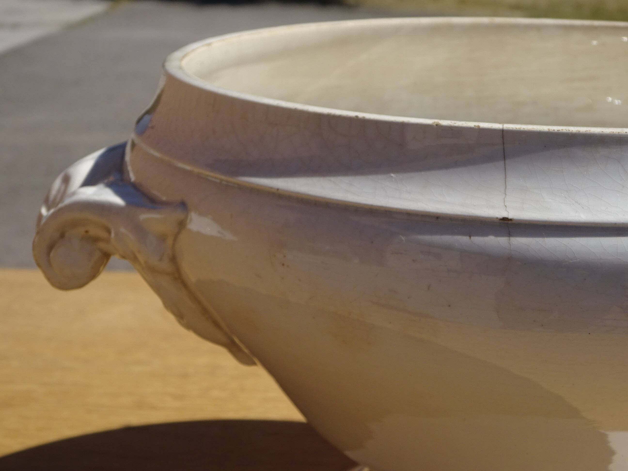 Old soup tureen, Digoin/Sarreguemines