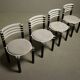 Set of 4 dining chairs model 6800 by Kurt Thut for Dietiker, 1980s