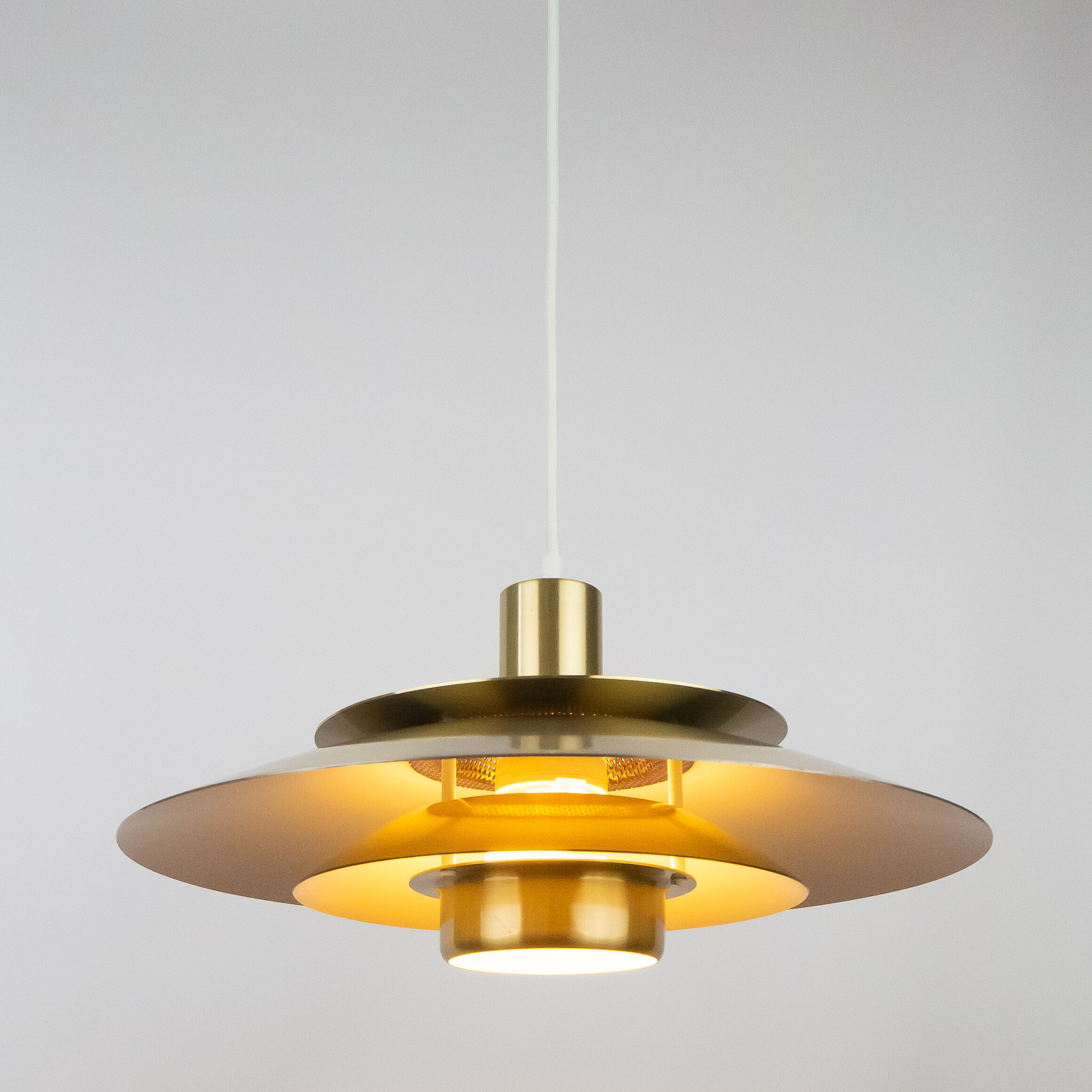 Danish vintage pendant lamp by Kurt Wiborg, Jeka, 1980s