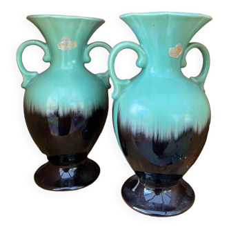 Pair of vintage vases 1950 West Germany