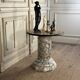 Marbre, albâtre et onyx, table d’appoint vers 1900