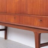 Danish design teak highboard, 1960s