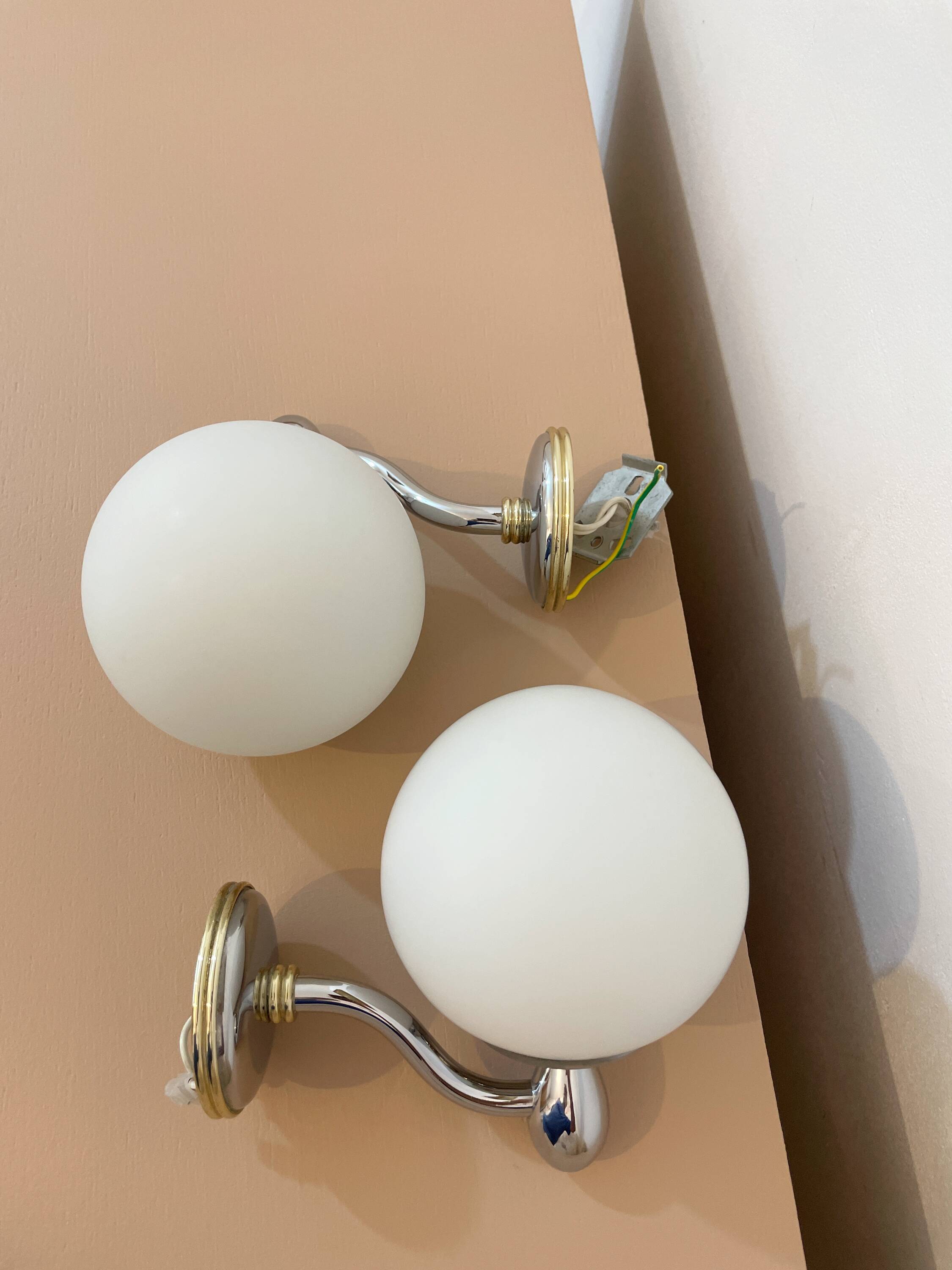 Pair of wall sconces from the 1950s