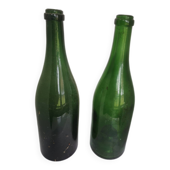 Thick and simple glass bottles