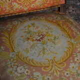 Pair of Louis XVI Style Armchairs in Walnut